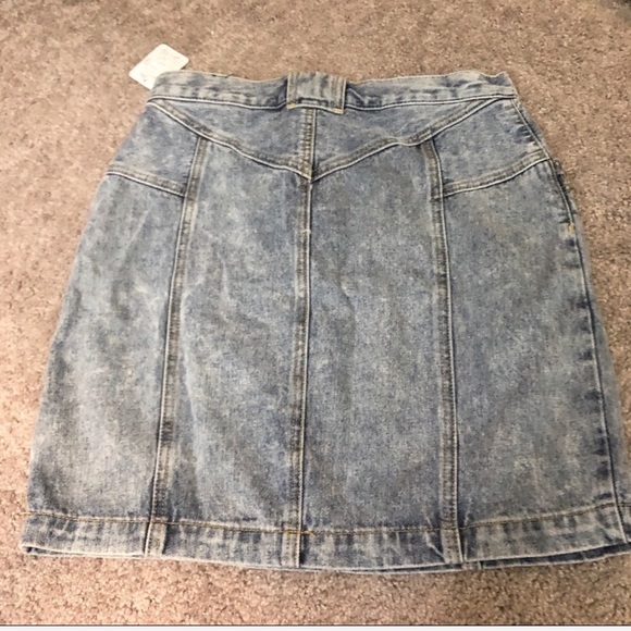 NWT Free People Denim Mini Skirt - Picture 4 of 6